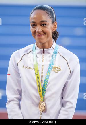 Katarina Johnson-Thompson Receiving Her Gold Medal For Winning The ...