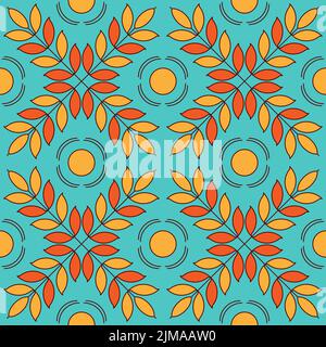 Seamless pattern of simple repeating shapes. Suitable for textiles, wrapping paper, scrapbooking. Vector. Stock Vector