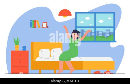 Getting Ready In The Morning Stock Vector Images Alamy