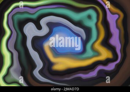 Abstract background with liquid marble colorful patterns Stock Photo