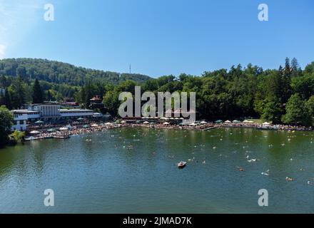 It is a mountain resort famous for spa treatments Stock Photo