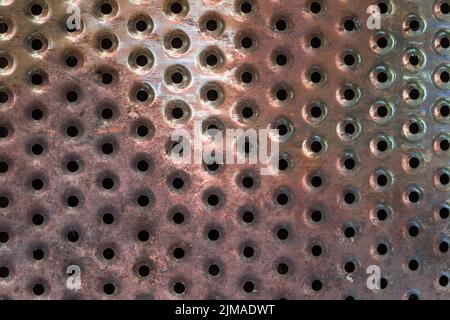 Metal holes Stock Photo