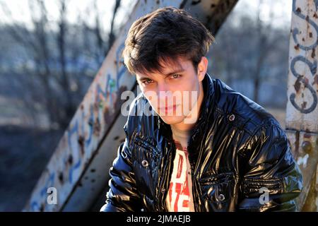 adult, attractive, background, beautiful, boy, casual, caucasian, city, cocky, confidence, cool, fashion, fresh, fun, guy, handsome, happiness, happy, Stock Photo