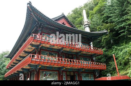 Chungcheongbuk-do, South Korea - August 29, 2016: Guinsa temple in Sobaek Mountains, South Korea Stock Photo