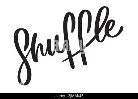 Shuffle dance letter. Abstract modern art design. Stock Vector