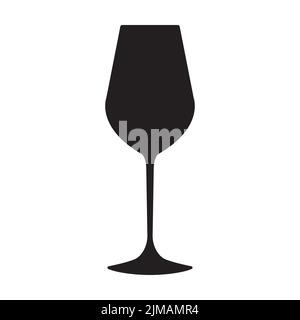 wine glass icon vector for graphic design, logo, website, social media, mobile app, UI illustration Stock Vector