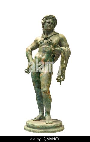 Bronze statue of Heracles, Hercules, of the 2nd cen. AD influenced by work of the 4th cen BC.. In the National Archaeological Museum, Athens, Greece. Stock Photo