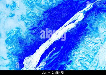 abstract paint background glitter color mix liquid Stock Photo