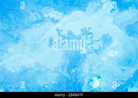 abstract white blue background paints mix pattern Stock Photo