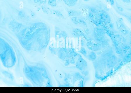 Acrylic Paint Abstract Marble Texture Fluid Waves And Curls Of Free Flowing  Blue Backgrounds