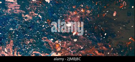 splatter painting acrylics color background design Stock Photo