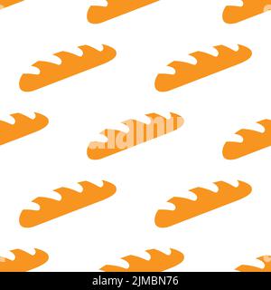 Bread seamless pattern for your background design. Stock Vector