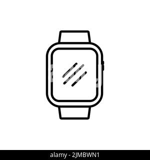 Smart watch icon. Icon related to electronic, technology. line icon style. Simple design editable Stock Vector
