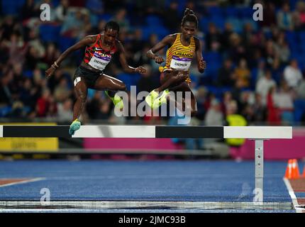 Uganda's Peruth Chemutai during the Women's 3000m Steeplechase Final at ...