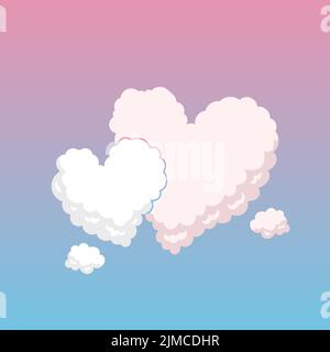 Clouds in the sky atmosphere vector illustration Stock Vector