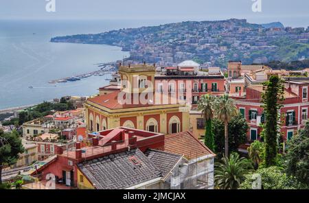 Mergellina district by the sea, Naples, Gulf of Naples, Campania, Southern Italy, Italy Stock Photo