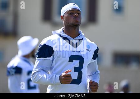 Dallas Cowboys wide receiver Dennis Houston (17) lines up for the snap  during an NFL football