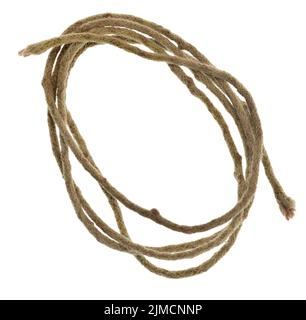 Rope on white Stock Photo