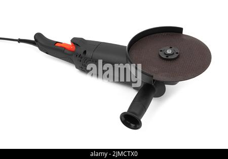 Angle grinder tool isolated on a white background Stock Photo