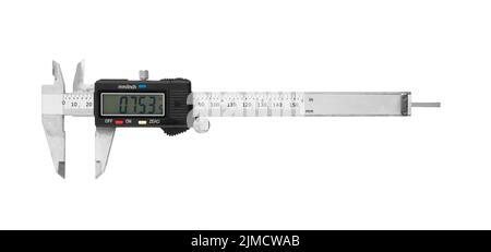 Caliper digital isolated on white background Stock Photo