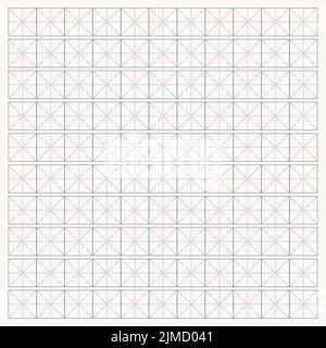 Workbook for writing hieroglyphs. Lined paper for printing. Geometric pattern for school. Realistic lined paper. Simulator for writing Chinese Stock Vector