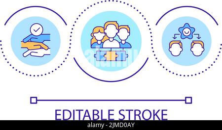 Community loop concept icon Stock Vector