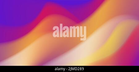 Colorful stripes blurred and creating rainbow curved background Stock Vector