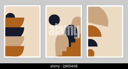 Design for drawing, logo, posters, invitations, greeting cards. Abstraction. Vector illustration. Boho style. Stock Vector