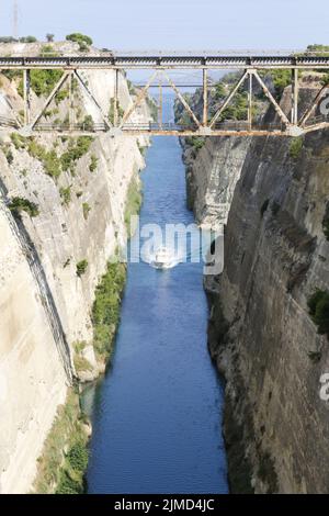 The Corinth Canal Stock Photo