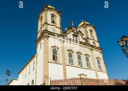 Beautiful Basilica of the Lord of Bonfim in Salvador Brazil Stock Photo