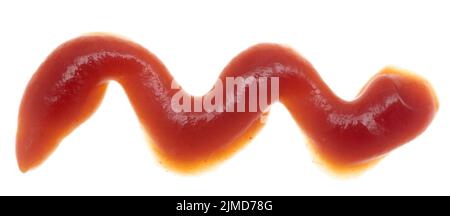 Ketchup on white Stock Photo