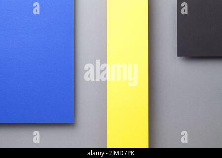 Minimal Background With Colorful Geometric Shapes Stock Photo