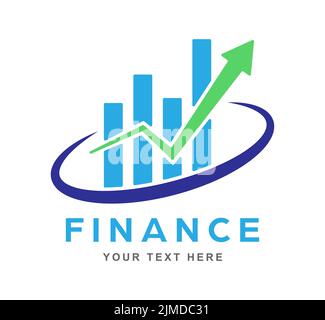 Chart. Abstract financial chart for a logo, logo, sticker or brand ...