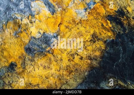 Texture of a Rusty Metal Surface, Cracked Paint. Background of Old Painted Sheet Metal With Rust Painted in. Obsolete, Damage Stock Photo
