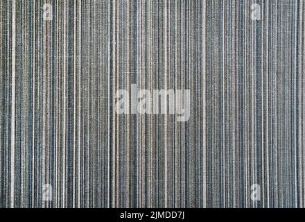 Natural Mottled Gray French Woven Linen Texture Background. Delicate Striped Seamless Pattern. Distressed Effect Stock Photo