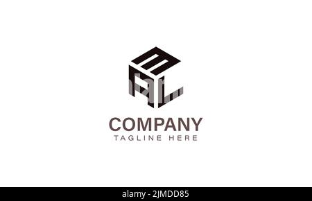 Letter MAL Logo, Three Letter Logo, Alphabet M A L Hexagon Shape Vector Icon Template Stock Vector