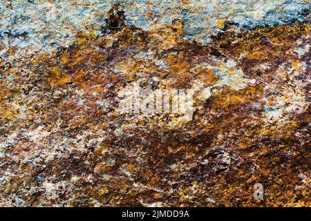 Rust Iron Metal Surface. Texture and Background With Scratches and Cracks. Chemical, Metallic Stock Photo