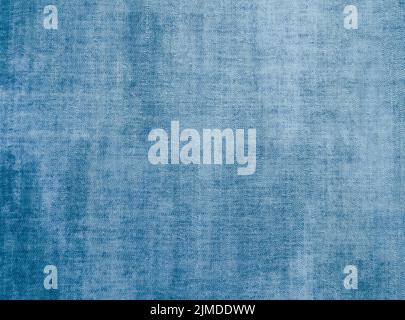 Blue Fabric Woven Texture Pattern Background. Vintage Cloth Texture and Seamless Background Stock Photo