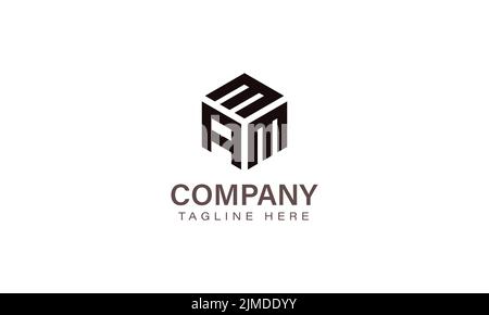 Letter MAM Logo, Three Letter Logo, Alphabet M A M Hexagon Shape Vector Icon Template Stock Vector