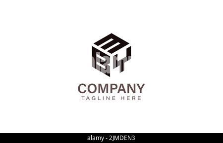 Letter MBY Logo, Three Letter Logo, Alphabet M B Y Hexagon Shape Vector Icon Template Stock Vector