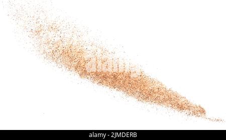 Sand on white Stock Photo