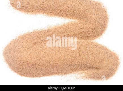 Sand on white Stock Photo