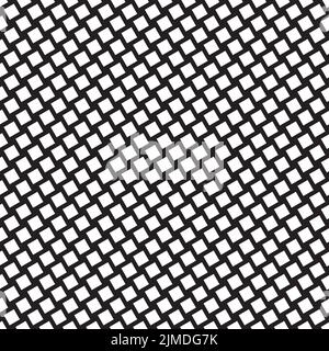 Seamless rotated check pattern distortion background Stock Vector