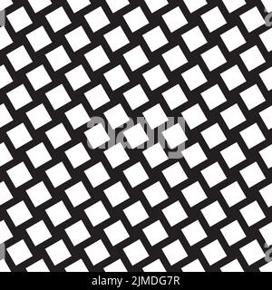Seamless rotated check pattern distortion background Stock Vector