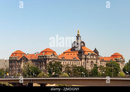 Saxon State Chancellery in Dresden, Germany Stock Photo
