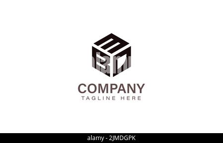 Letter MBD Logo, Three Letter Logo, Alphabet M B D Hexagon Shape Vector Icon Template Stock Vector