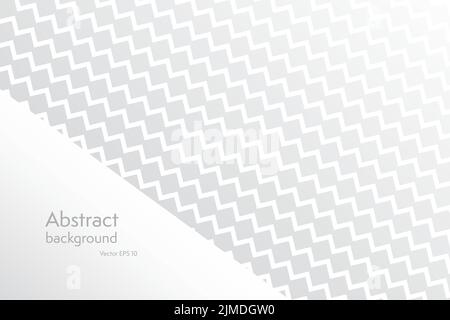 Abstract composition business background for document design, light geometric vector illustration white gray pale background Stock Vector