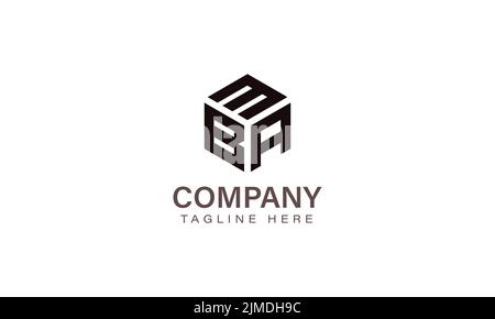 Letter MBA Logo, Three Letter Logo, Alphabet M B A Hexagon Shape Vector Icon Template Stock Vector