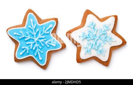 Gingerbread Cookies In Shape Of Star Stock Photo