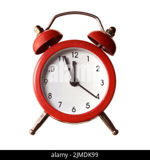 Red Alarm Clock Stock Photo